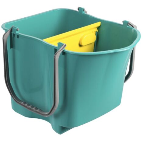TTS Secchio verde 28 lt litri con paratia pulizie pulizia professionale