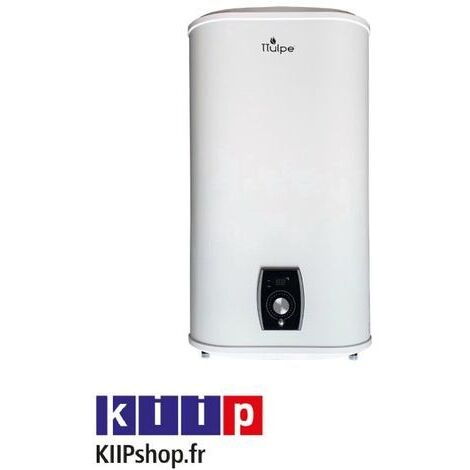 Ttulpe – Chauffe-eau à accumulation électrique plat 47L – Installation verticale/horizontale – Mode intelligent SMART – Label énergétique B
