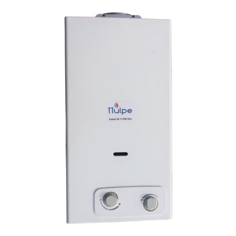 Ttulpe – Chauffe-eau gaz instantané 14L/min – Propane 50 mbar – Allumage par batterie – Débit ajustable 2,5 à 13,6L/min – Classe énergétique A