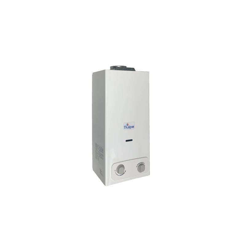 Ttulpe - Indoor B-6 P50 Eco, chauffe-bain instantané gaz propane, allumage par pile, Bas NOx (50 mbar)