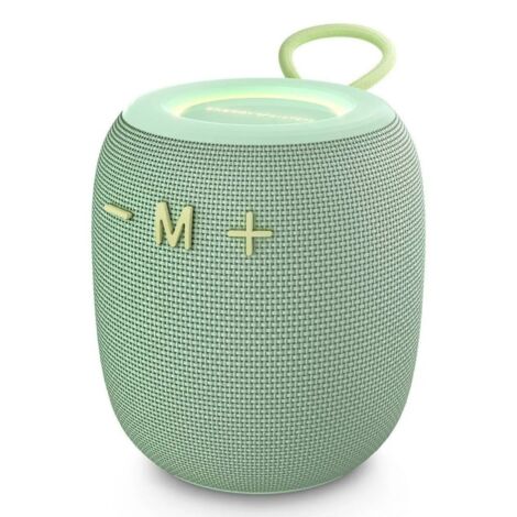 Tu compañero de aventuras: El altavoz Bluetooth Bloom está fabricado con plástico reciclado certificado (GRS) y, además, su packaging está compuesto d