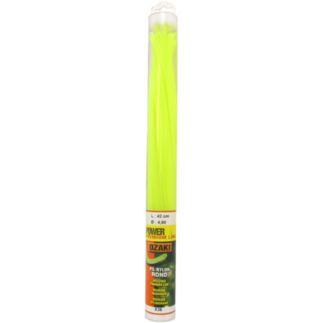 Tube 36 Brins Fil Nylon Rond Ozaki Premium - Longueur: 42 Cm, ø: 4,50 Mm.