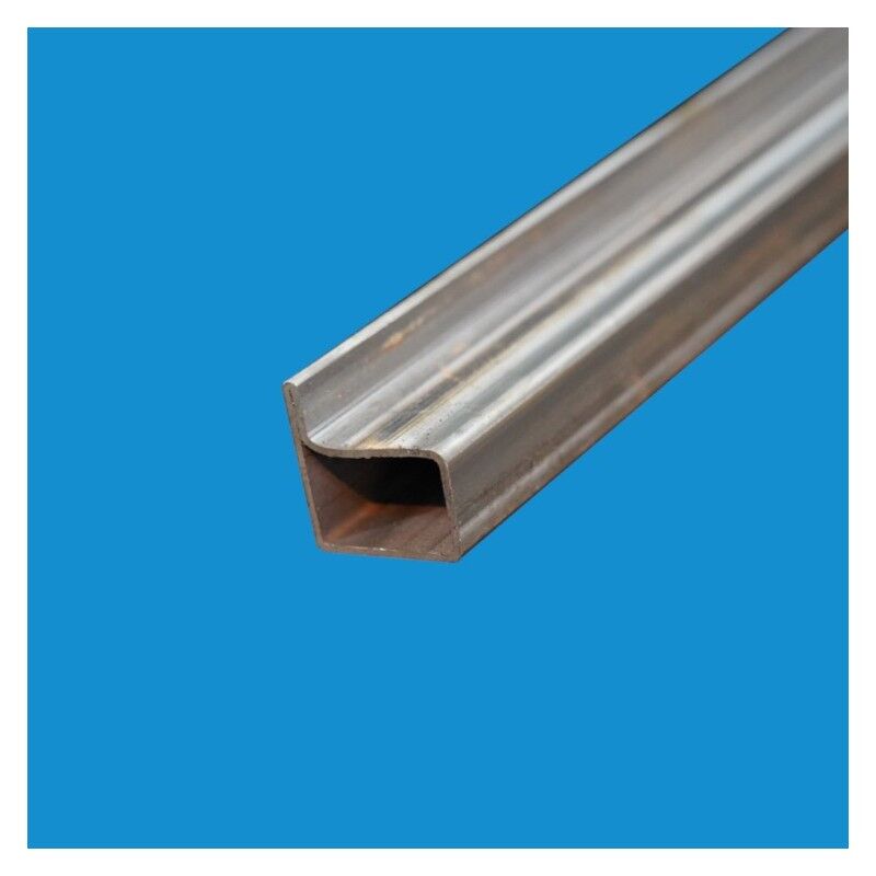 Tube a ailette l 27x40 mm Epaisseur - 2 mm, Longueur - 1 metre