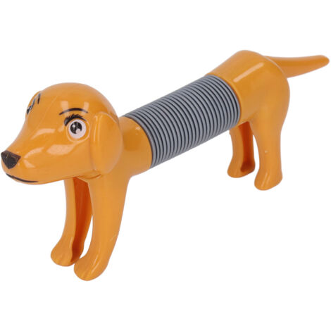 Tube à Bulles Antistress Design Chien, Tube Élastique Coloré Étirable pour Enfants, Vert Kaki Foncé