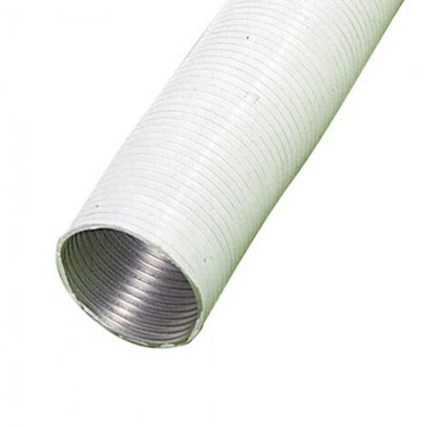 Tube Aluminium Compact Blanc Ø 120 mm./5 mètres.