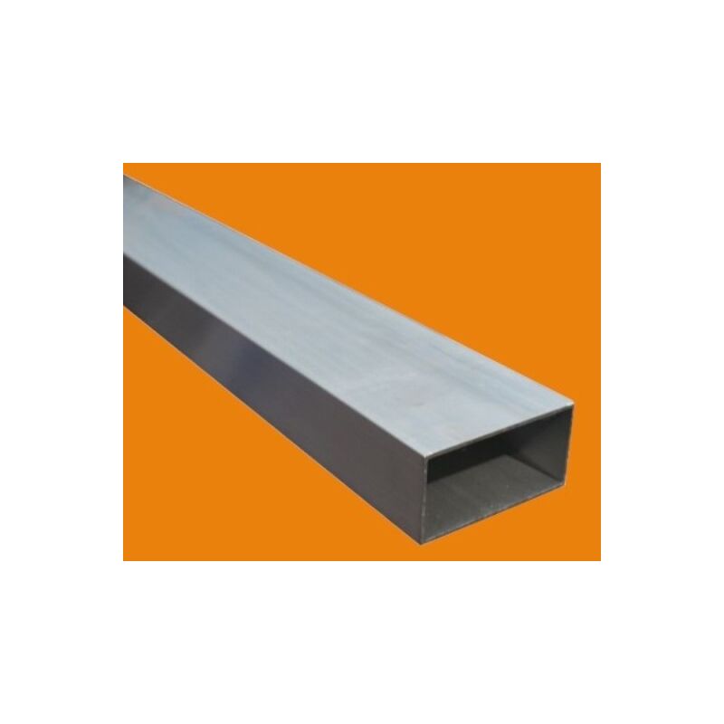 Tube aluminium rectangulaire 6060 - 1 metre, Dimension - 60 x 30 mm, Epaisseur 2 mm