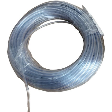 Tube aspiration transparent en pvc 4/6 mm pour redox ou ph vendu au metre - jardiboutique