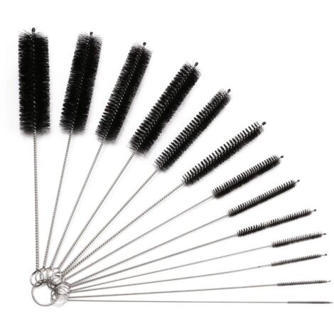 Tube Brosse de Nettoyage 13pcs Kit, Brosse de Nettoyage Tube pour Bouteille en Verre Bébé Biberon Bouilloire Clavier, Tuyau Brosses de Nettoyage