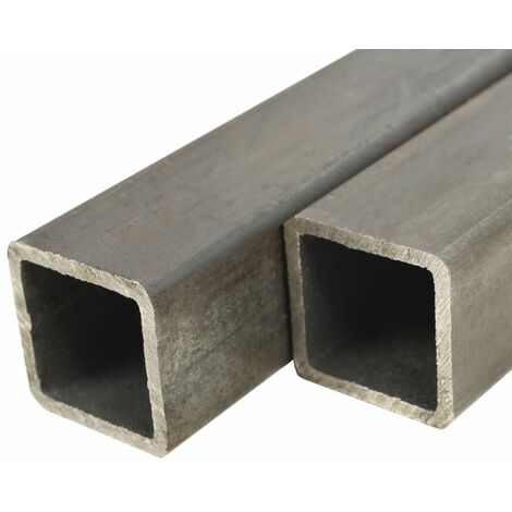 Tube carré Acier de construction 2 pcs 2 m 80x80x2 mm
