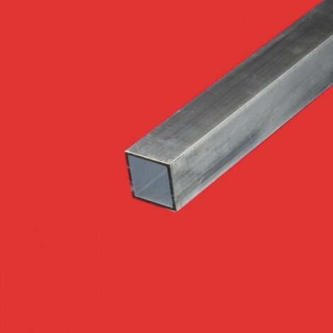 Tube carre aluminium 50x50mm Epaisseur en mm - 3 mm, Longueur en metre - 1 metre, Sections en mm - 50 x 50 mm