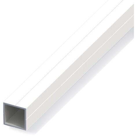 CIS PRODUCTS Tube carré de 1m 23.5 pour m20 pvc blanc - structure modulaire