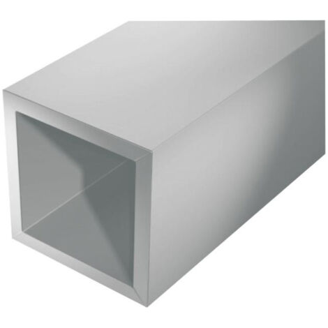 Tube carré en aluminium anodisé argent 1000mm – Dimensions 15x15x1mm – Pour construction et décoration intérieure – Alberts
