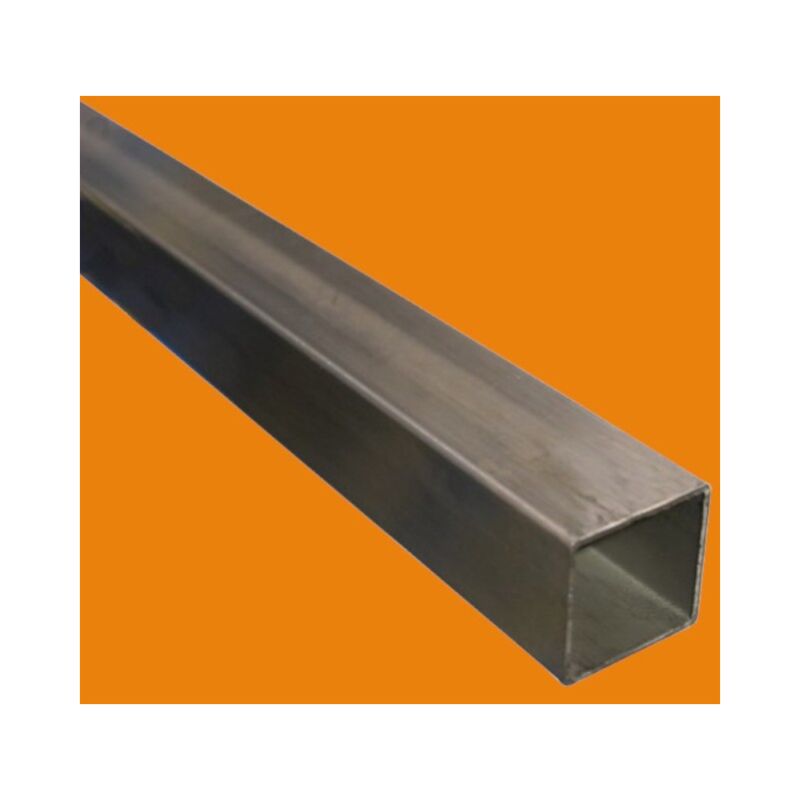 Tube inox carré 304/304L - 1 metre, Dimension - 40 x 40 brossé, Epaisseur 2 mm