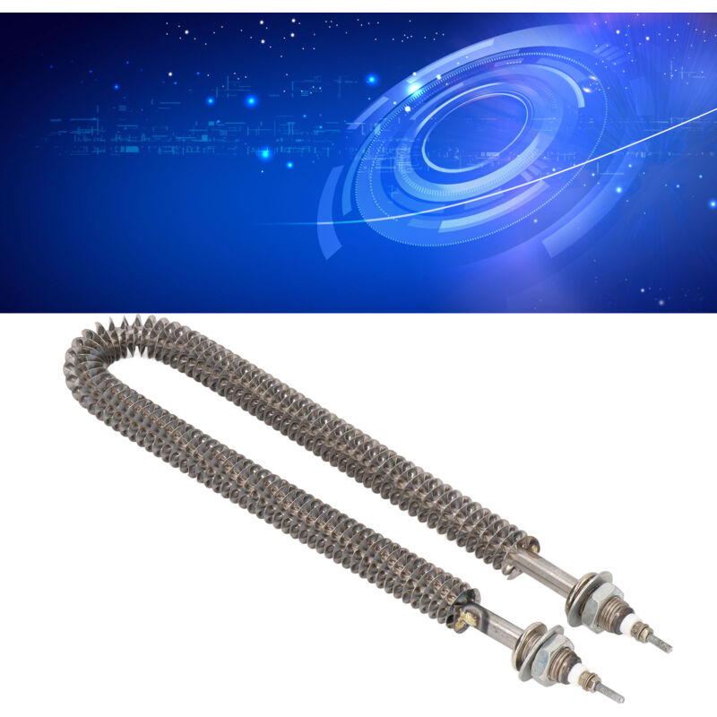 Tube chauffant à ailettes en acier inoxydable en forme de u, chauffage rapide, Tube chauffant électrique à ailettes à haute efficacité thermique