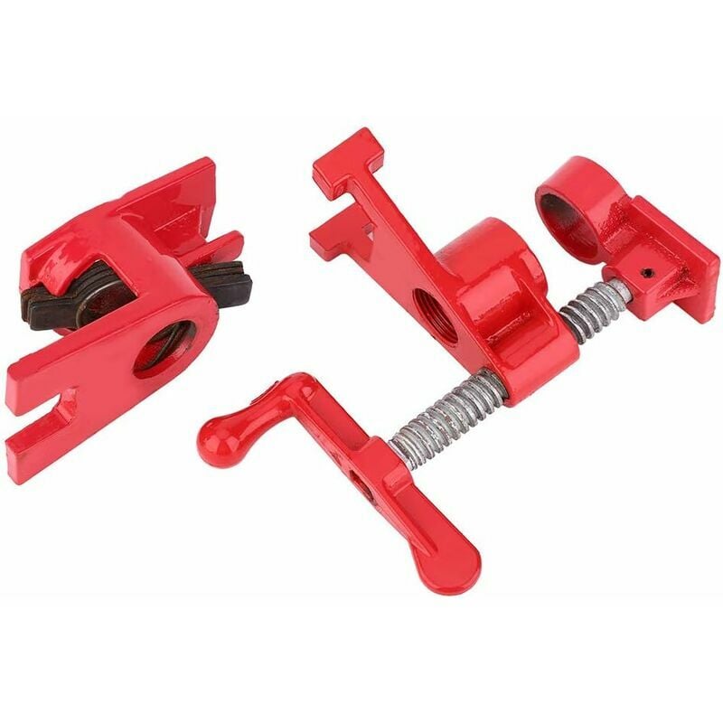 Tube Clamp, Wood Clamp, Quick Coupler, 3/4 'Pipe Clamp, Vertical Hand Crank Woodworking Quick Clamp, Metal Woodworking Workbench Carpenter Tool