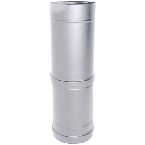 Tube coaxial de fumee INOX element telescopique D. 80/125 550/940 mm Poele a pellets CE Fabrique en Italie