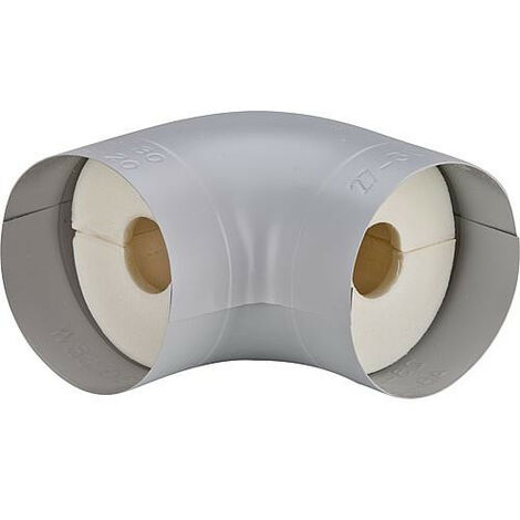 Tube coude isolant S 90° Mousse PU (100%) plage 1" 35 mm, épaisseur 30 mm