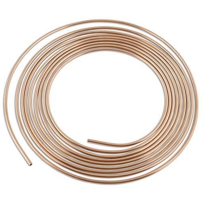 Tube cupro-nickel Ø 4.75, 3/16 7.50 m frein auto cotes imperiales