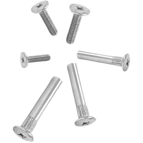 Tube d'acier à tête plate avec vis. Joints pour les meubles d'un télescope. (100)