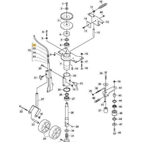 TUBE D'AILETTE INTERNE ORIGINAL STIGA - 112600219/0