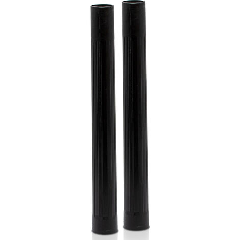 Tube d'aspirateur Tube de rallonge en plastique pour tous les modèles d'aspirateur Ø 35 mm, 2 pièces de 50 cm de longueur, noir