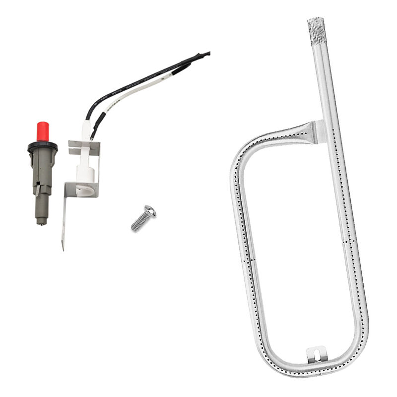 Tube de Brûleur 60040 et Allumeur Weber 80462,Compatible avec Weber Q100,Q120,Q1000,Q1200 Gril à Gaz