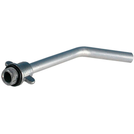 Tube de buse alu male M15x1,5mm, Ø 10mm, L: 250mm coudé