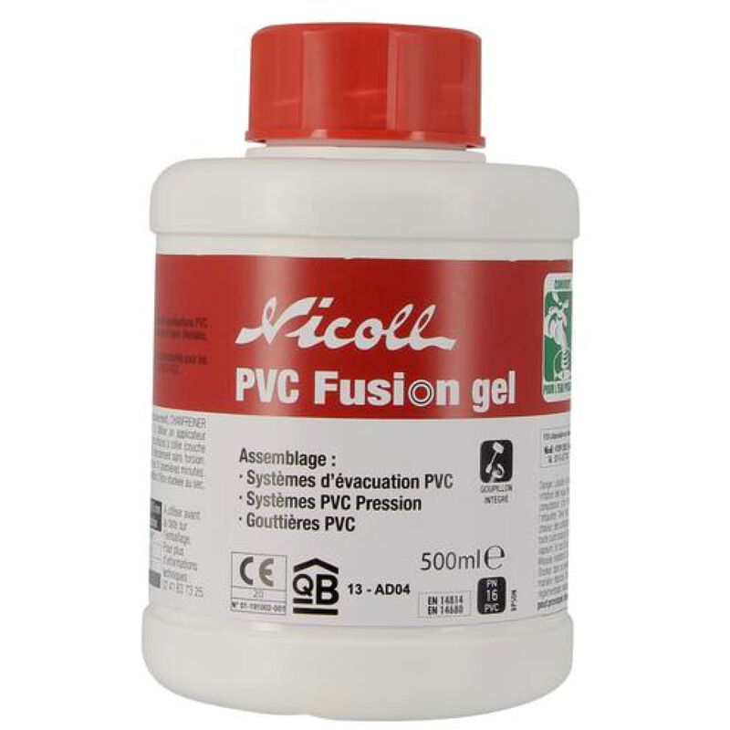 NICOLL Pot de colle solvant fort 500ml avec pinceau