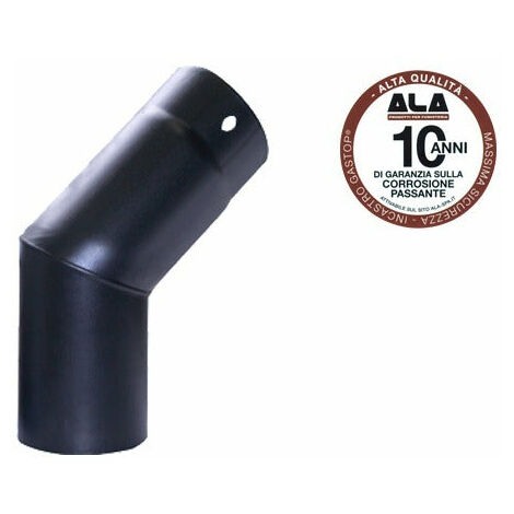 Tube de coude ouvert de 45 ° pour les poêles supérieurs à l'éternum 12cm