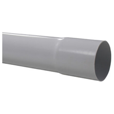 Tube de descente gouttière 16 - Ø50 gris 2 mètres - First Plast