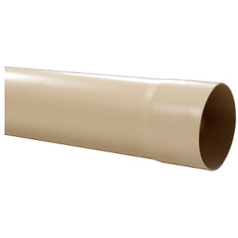 Tube de descente gouttière 16 - Ø50 sable - 4 mètres - First Plast