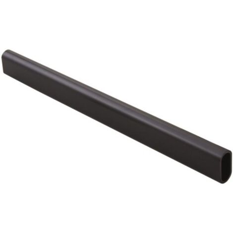 Tube de penderie en aluminium ovale. 30x14 mm. longueur 3 m finition noir - HERMETA METAALWAREN BV