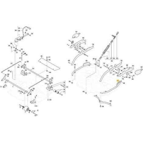 TUBE DE PROTECTION LATÉRALE SX CD105QF VNG ORIGINE STIGA - 387869543/0