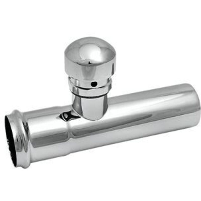 Tube de rallonge avec aérateur de tuyau 32 x 125 mm chromé