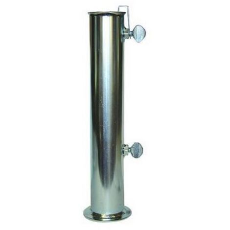 Tube de rechange 55 mm en fer galvanisé – Support tubulaire pour pied de parasol – Stabilité renforcée par temps venteux – Koem