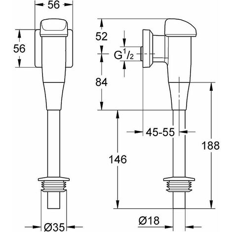 Tube de rincage Grohe 37035000