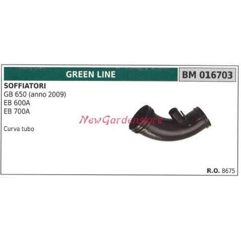 Tube de soufflerie coudé GB 650 600A 700A GREENLINE 016703