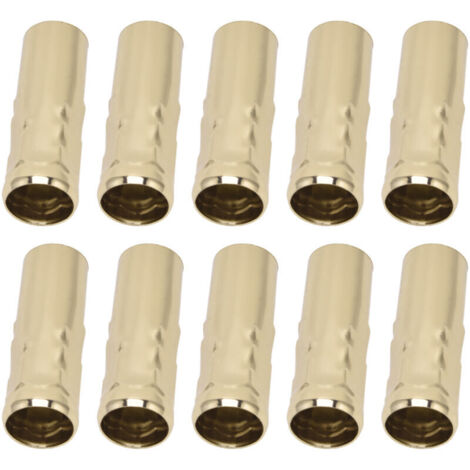 Tube de Support de Lampe à Bougie, Couvercles de Douille de Bougie, 10 Pièces Tube Métallique E14 pour Support de Lampe à Bougie, Accessoires d'éclairage de Base de Lampe