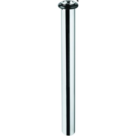 Tube de vidange pour urinoir d= 18 mm, longueur 200 mm, chromé, complet