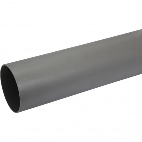 Tube d'évacuation en pvc, diam.100 mm L.1 m