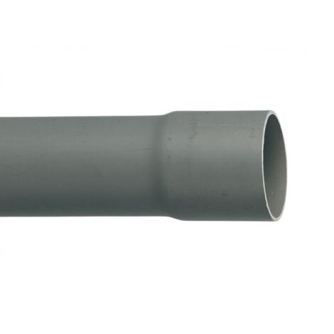 Tube d'évacuation PVC 4m – Diamètre 100mm – M1 pour écoulement gravitaire – Installation intérieure et tranchée – Dyka