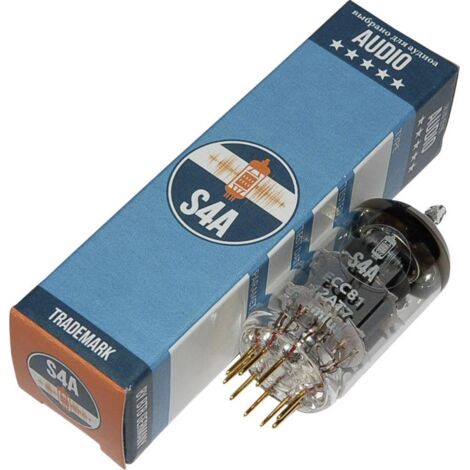 Tube électronique BTB Vertrieb ECC81 S4A Premium Double triode Nombre de pôles: 9 Culot: noval 1 pc(s) S218221