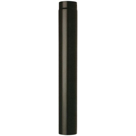 Tube en acier porcelaine noire lourde   16 x h 100 cm pour poele a' granule's de bois re'sistant aux hautes tempe'ratures