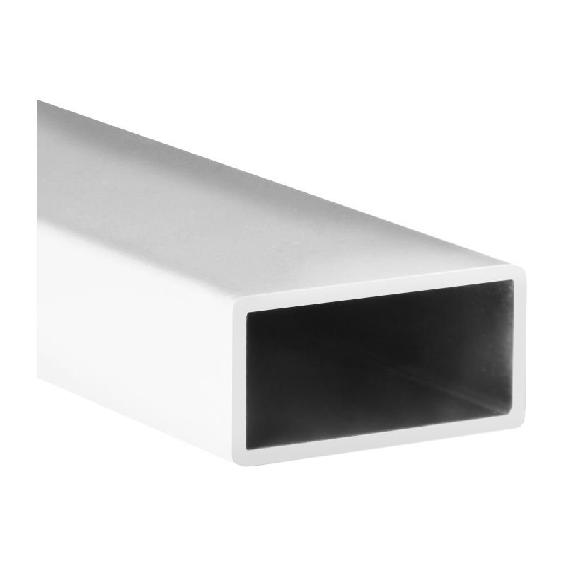  Tube  en aluminium  rectangulaire  finition blanche et 1000 