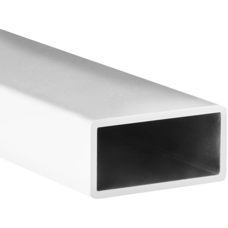  Tube  en aluminium  rectangulaire  finition blanche et 1000 