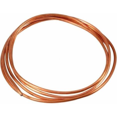 Tube en cuivre, bobine de tube en cuivre flexible de 2 M, 4 mm OD x 3 mm ID pour tuyauterie de réfrigération (4 mm OD, 3 mm ID)