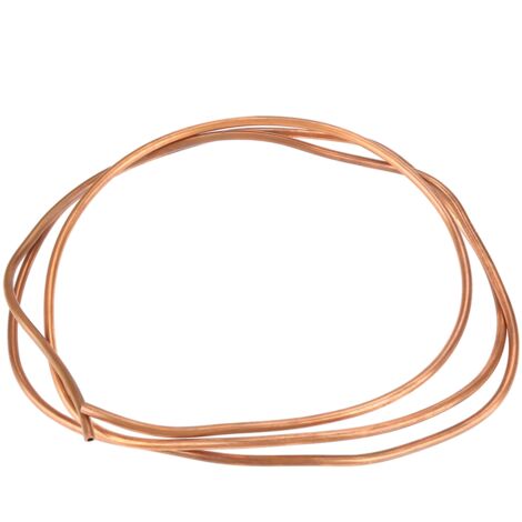 Tube en cuivre souple T2 de 2 m, diamètre intérieur 4 mm, diamètre extérieur 5 mm, épaisseur 0,5 mm, pour la réfrigération