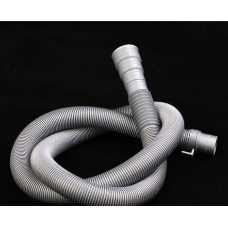 Tube en plastique ondulé - Tube d'extension de drainage de machine à laver - 2m - gris