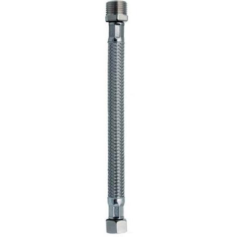Tube flexible en caoutchouc DN10 1/2"M-3/8"FL 30 CM lavabo salle de bain