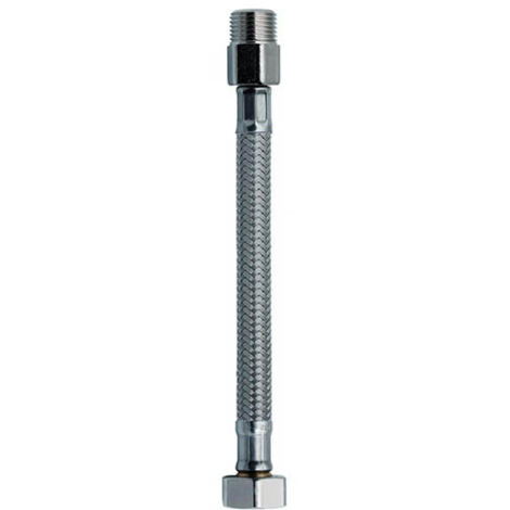 Tube flexible en caoutchouc DN10 1/2"M LONG-1/2"FL 100 CM lavabo salle de bain